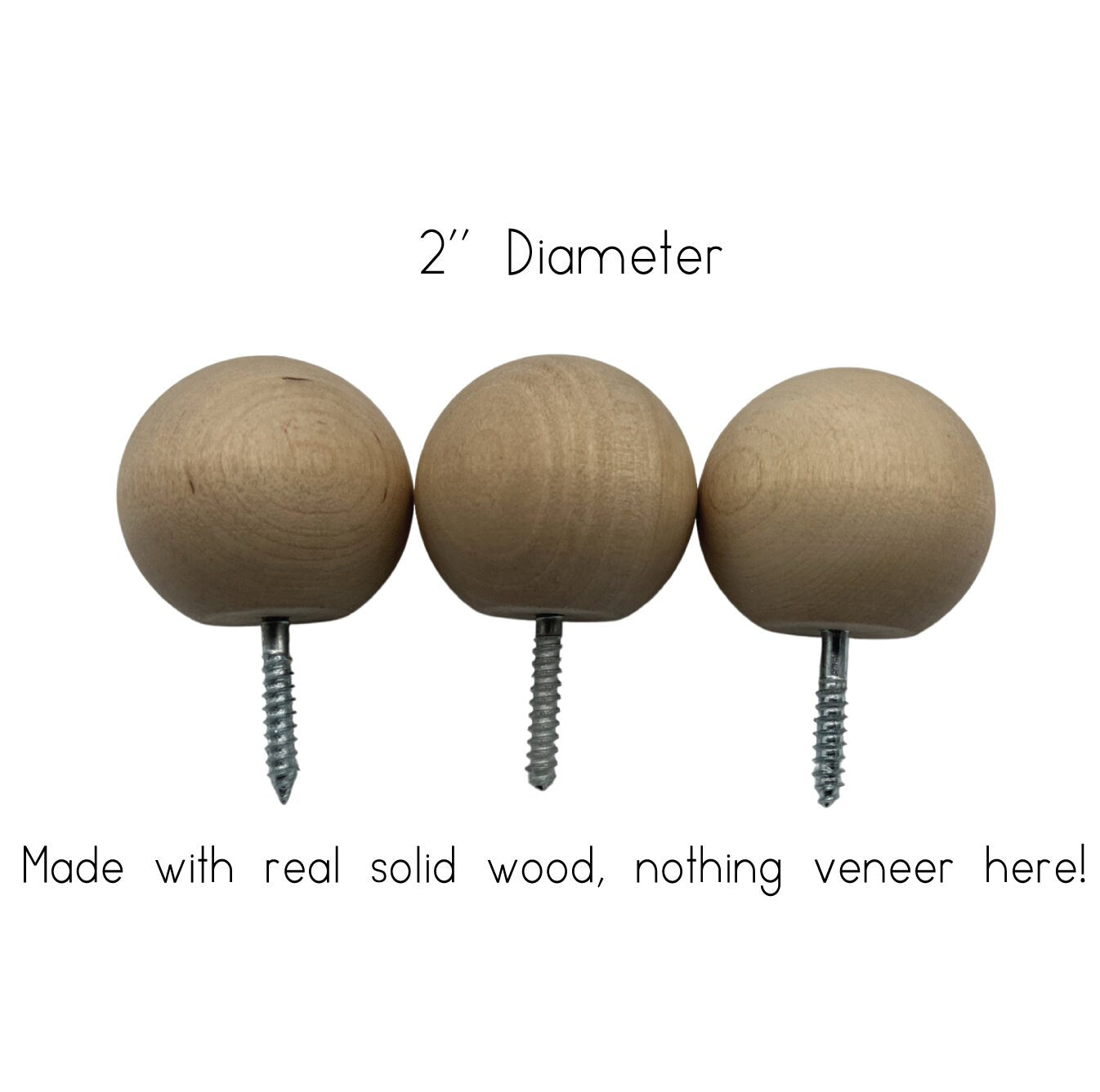 Wooden Round Wall Hooks