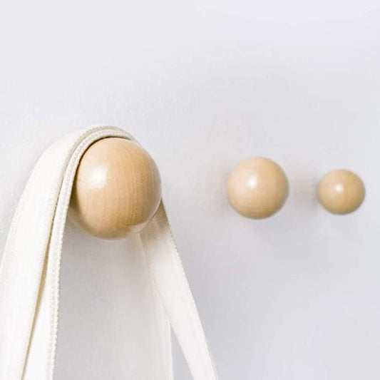 Coat Hanger, Wooden Round Wall Hooks, Wooden Coat Hook, Wooden Wall Hook, Hooks for Wall